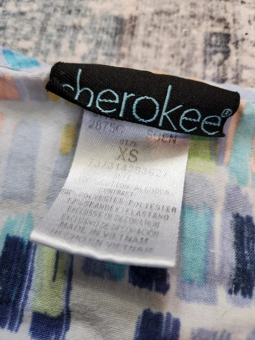 Cherokee Navy & Multi-Color Women’s Scrub Top/Scrubstar Pants